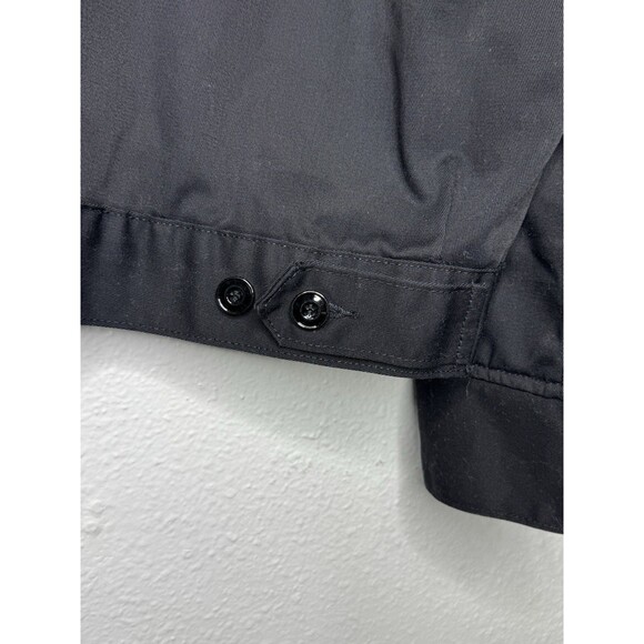 Vintage Dickies Jacket Mens 2XL Black Canvas Zip Work Eisenhower Bomber Mechanic - Picture 14 of 16